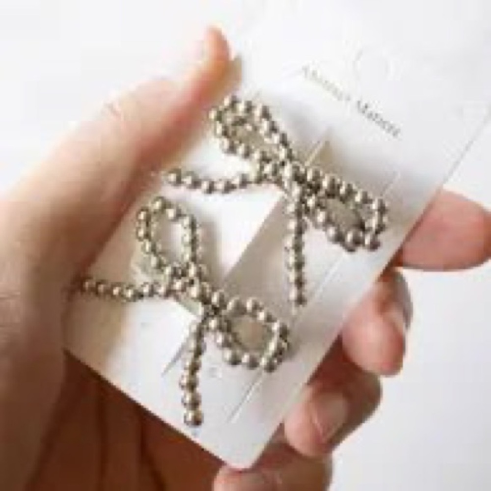 Tiepology Beaded Ribbon Hairpin Set